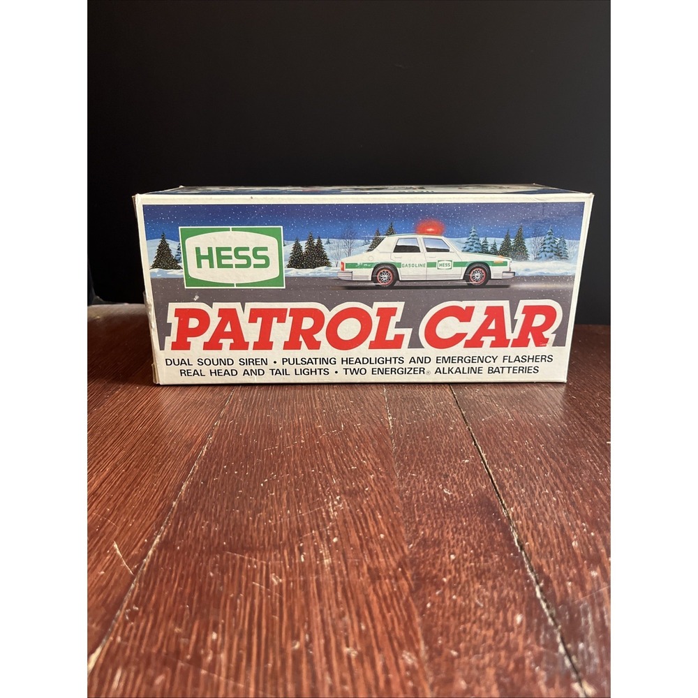 1993 Hess Truck Patrol Police Car New In Box! Vintage! Works! Mint Condition!🔥